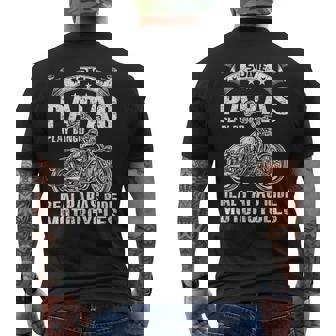 Some Papas Play Bingo Real Papas Ride Motorcycles Men's T-shirt Back Print - Monsterry