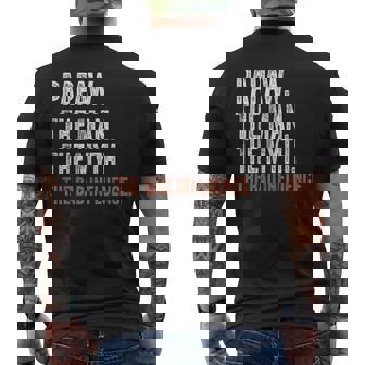 Papaw The Man The Myth The Bad Influence Father's Day Papaw Men's T-shirt Back Print - Thegiftio UK
