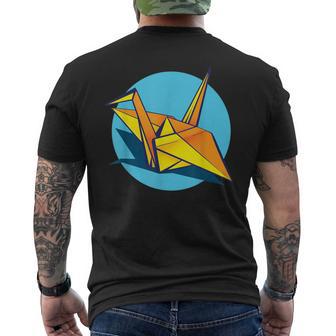 Paper Crane Orizuru T Men's T-shirt Back Print - Monsterry UK