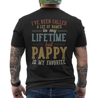 Pappy Is My Favorite Name Father's Day Pappy Men's T-shirt Back Print - Seseable