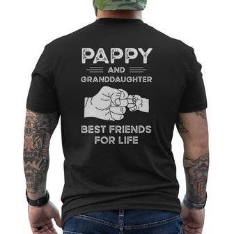 Pappy And Granddaughter Best Friends For Life Matching Mens Back Print T-shirt | Mazezy