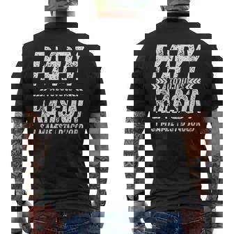 Papy A Toujours Raison Si Mamie Est D'accord Super Papy T-shirt imprimé au dos - Cadeauxyz