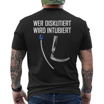 Paramedic Wer Diskuiert Wird Intubiert Paramedic S T-Shirt mit Rückendruck - Seseable