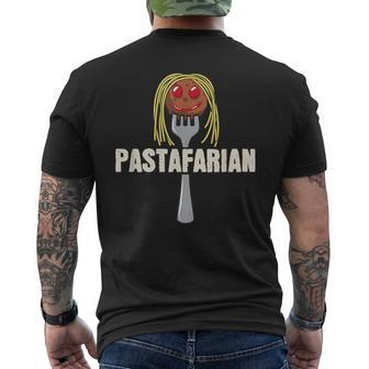 Pastafarian I Love Italian Pasta Men's T-shirt Back Print - Seseable