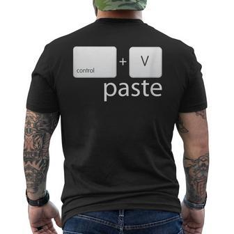 Paste C From Copy & Paste Collection Men's T-shirt Back Print - Monsterry