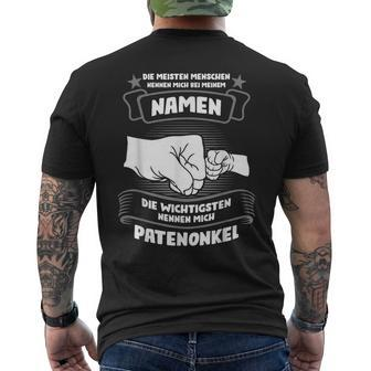 Patenonkel Patenonkel Familie T-Shirt mit Rückendruck - Seseable
