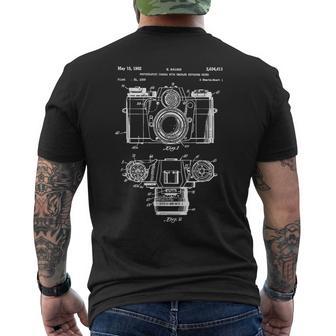 Patent Camera Photographer Vintage Retro T-Shirt mit Rückendruck - Seseable