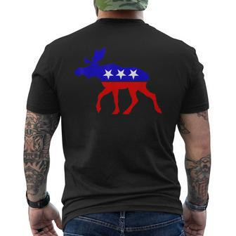 Patriotic Bull Moose Party Progressive Democrat Men's T-shirt Back Print - Monsterry DE