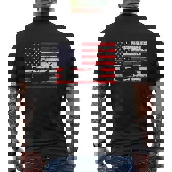 Patriotic Ch-47 Chinook Helicopter American Flag T-Shirt Mens Back Print T-shirt - Thegiftio UK