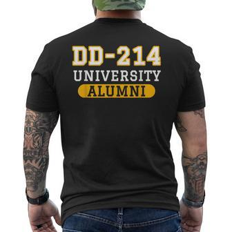Patriotic Dd-214 Alumni Men's T-shirt Back Print - Monsterry UK