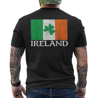Patriotic Irish Flag Ireland St Patrick's Day Men's T-shirt Back Print - Monsterry