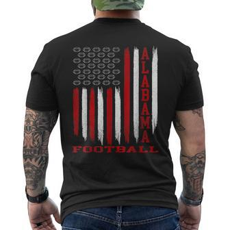 Patriotic Usa Flag Alabama Football Season Party Men's T-shirt Back Print - Monsterry AU