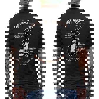 Paw And Order Special Treats Unit Training Dog And Cat Mens Back Print T-shirt - Thegiftio