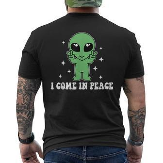 I Come In Peace Alien Couples Matching Valentine's Day Men's T-shirt Back Print - Monsterry
