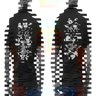 Peace Love Music Guitar Hippies Retro Shirt Mens Back Print T-shirt - Thegiftio
