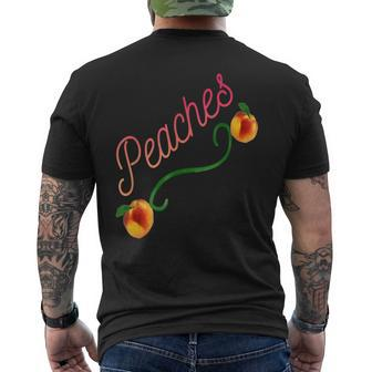 Peaches T Men's T-shirt Back Print - Monsterry