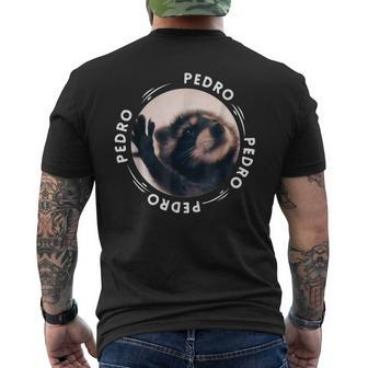 Pedro Dancing Raccoon Pedro Pedro Dancing Raccoon Meme Men's T-shirt Back Print - Seseable