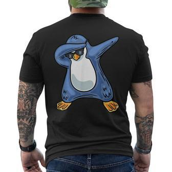 Penguin Lover Cute Penguin Dabbing Animal Penguin Men's T-shirt Back Print - Seseable