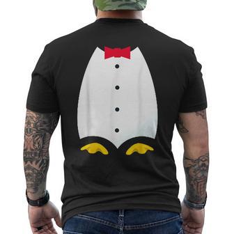 Penguin Tuxedo Costume T Men's T-shirt Back Print - Monsterry CA