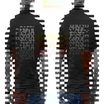 Pensacola Fl Vintage Style Florida Mens Back Print T-shirt - Thegiftio