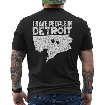 I Have People In Detroit Michigan Is Home Men's T-shirt Back Print - Monsterry DE