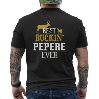 Pepere Hunting Buck Hunting For Dad Grandpa Mens Back Print T-shirt | Mazezy