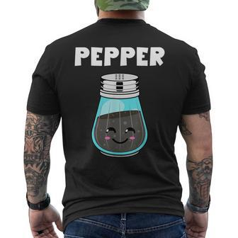 Pepper Costume Salt Pepper Matching Couple His Her Men's T-shirt Back Print - Seseable