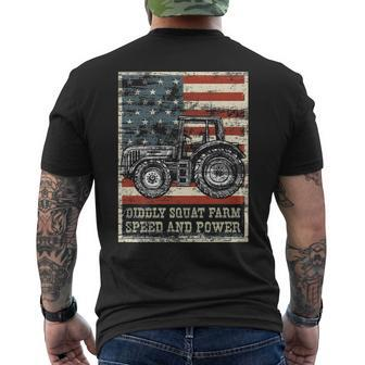Perfect Tractor Diddly Squat Farm Speed And Power Men's T-shirt Back Print | Mazezy