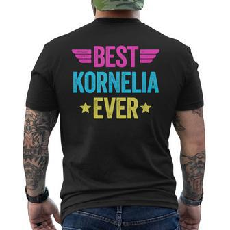 Personalisiertes Kurzärmliges Herren-T-Kurzärmliges Herren-T-Shirt Beste Kornelia Ever, Buntes Design - Seseable