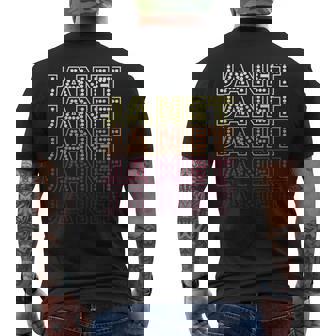 Personalized Name Janet Vintage Janet Retro Men's T-shirt Back Print | Mazezy