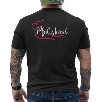 Pfalzkind Heart Pfälzer Rheinland Pfalz Pfälzerin T-Shirt mit Rückendruck - Seseable
