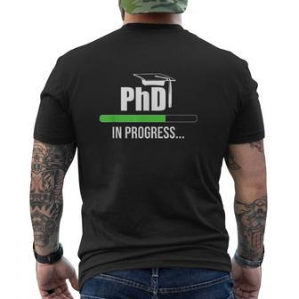 Ph D Student Dissertation Us Flag Doctorate Graduation Mens Back Print T-shirt - Thegiftio UK
