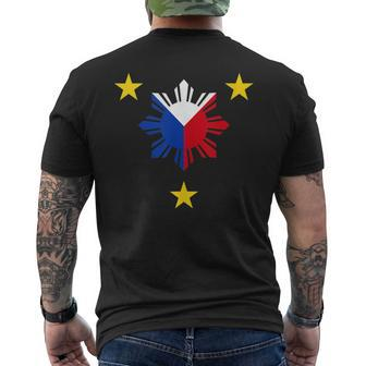 Philippine Flag Philippines Sun And Star Men's T-shirt Back Print - Monsterry DE
