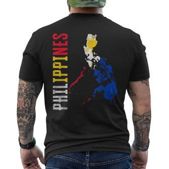 Philippines Flag Proud Filipino Souvenir Philippines Holiday Men's T-shirt Back Print - Monsterry AU