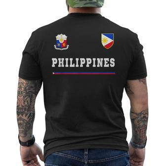 Philippines SportsSoccer Jersey Flag Football Men's T-shirt Back Print - Monsterry