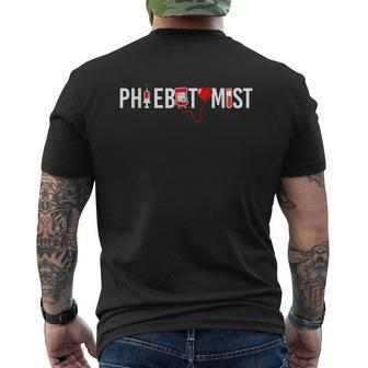 Phlebotomist Tech Technician Men's T-shirt Back Print - Monsterry DE