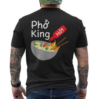 Pho King Hot Vietnamese Noodle Foodie Sriracha Sauce Men's T-shirt Back Print - Monsterry DE