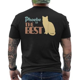 Phoebe Cat Name Phoebe Kitty Men's T-shirt Back Print - Seseable