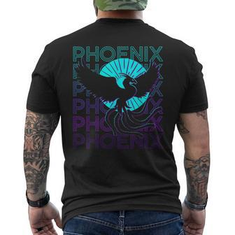 Phoenix Retro T-Shirt mit Rückendruck - Seseable