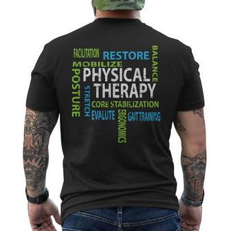 Physical Therapist Pt Motivational Physical Therapy Men's T-shirt Back Print - Monsterry AU