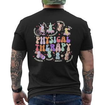 Physical Therapy Pt Physical Therapist Easter Day Nurse Men's T-shirt Back Print - Monsterry DE