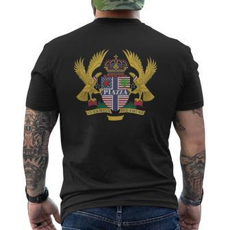 Piazza Family Crest For American People Piazza Family T-Shirt Hoodie Sweatshirt Mens Back Print T-shirt - Thegiftio UK