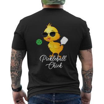 Pickleball Chick Pickleball Mens Back Print T-shirt - Thegiftio UK