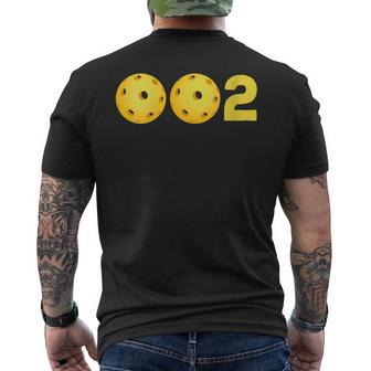 Pickleball Zero Zero Two Pickleball Men's T-shirt Back Print - Monsterry