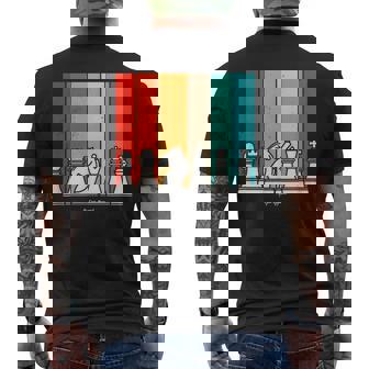 Piezas De Ajedrez Retro De Los Años 80 Para Amantes Del Camiseta Hombre Estampado Espalda - Regaloses