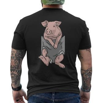 Pig For Pig Lovers Pig Swine Pig Men's T-shirt Back Print | Mazezy