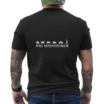 Pig Whisperer Farmer T Shirt Mens Back Print T-shirt - Seseable