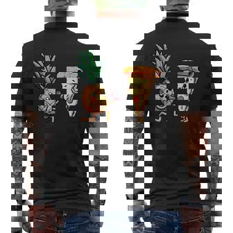 Piña Proponiendo Pizza Divertido Foodie Piña En Pizza Camiseta Hombre Estampado Espalda - Regaloses