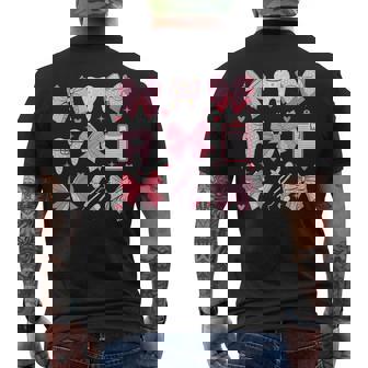 Pink Coquette Bow Cute Th Dentist Squad Dental Assistant Men's T-shirt Back Print | Seseable UK
