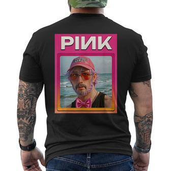 Pink-Krypto-Meme-Token T-Shirt mit Rückendruck - Seseable